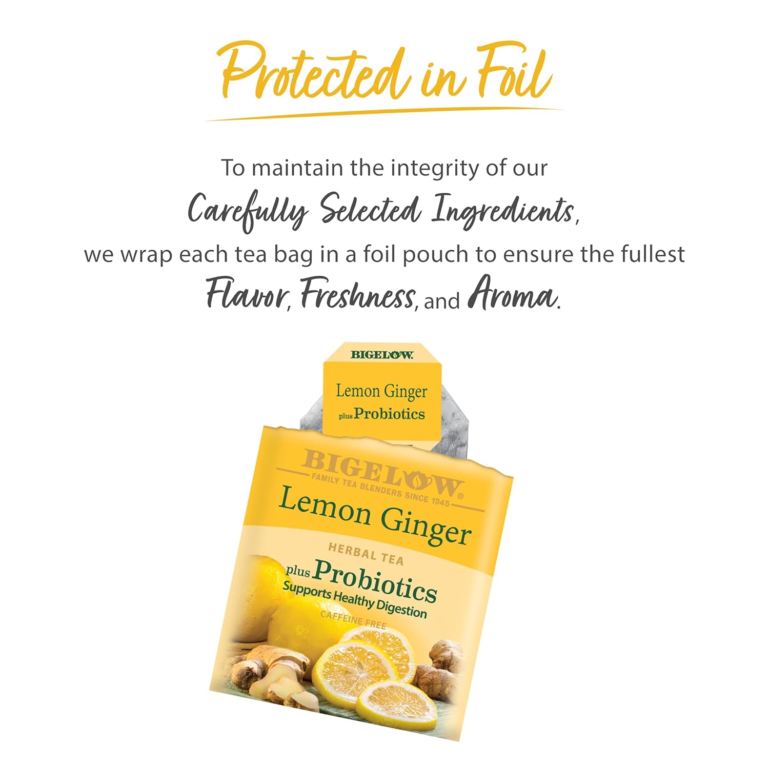 Bigelow Lemon Ginger plus Probiotyki - zdjęcie 4